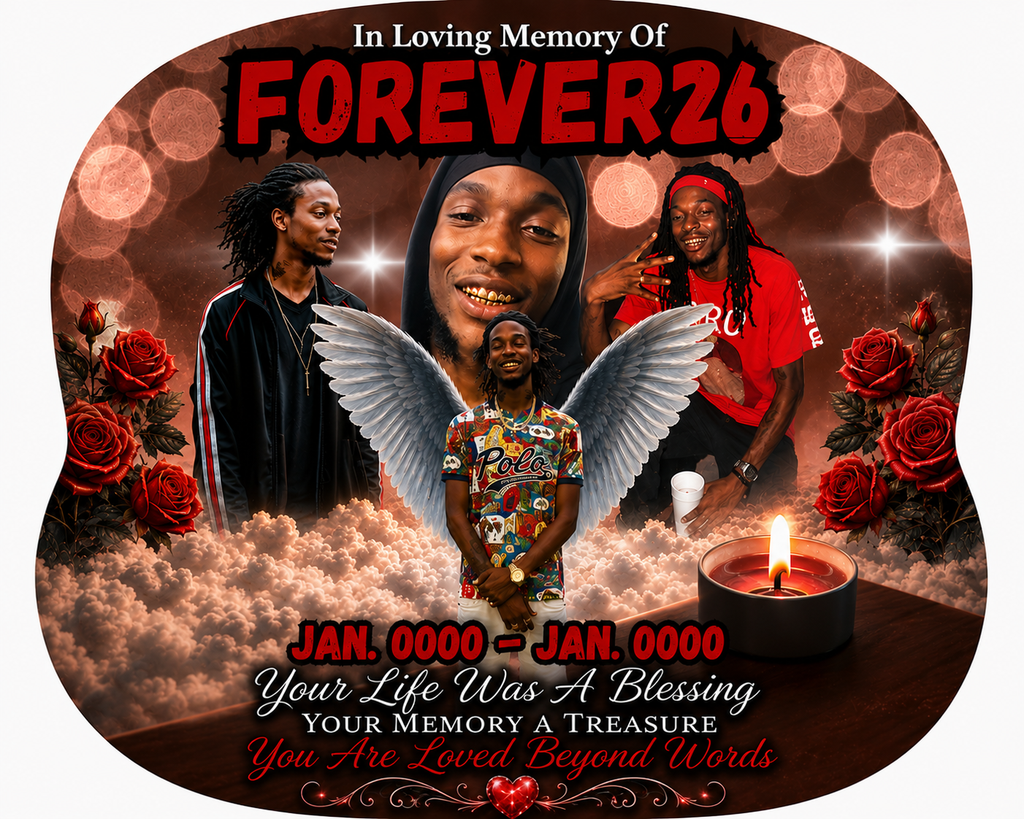 Custom Memorial, Church, Graduation Fans with wooden handle